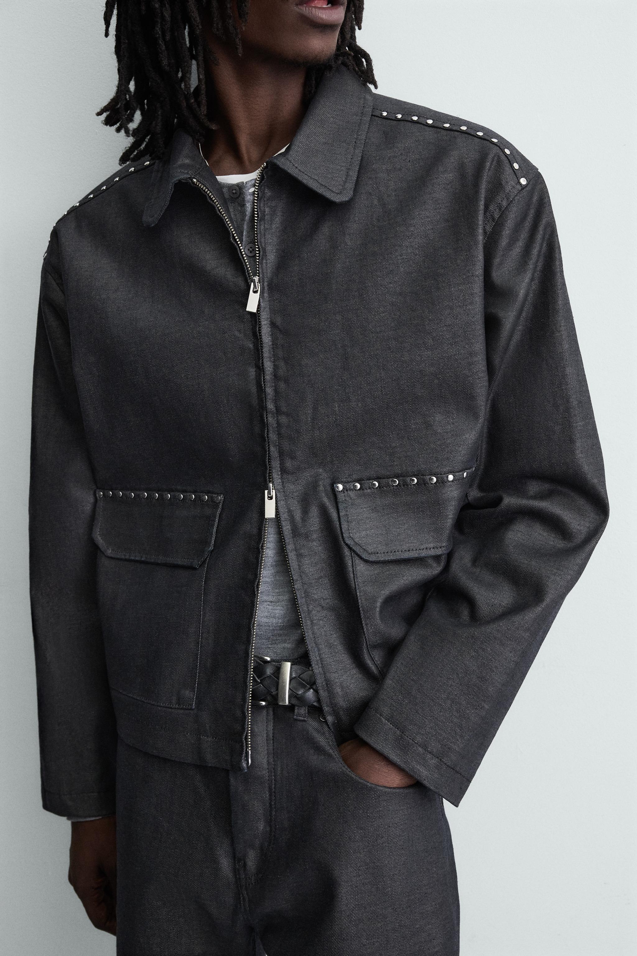 BOXY FIT STUDDED JACKET